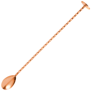 Copper Bar Spoon with Muddler 40cm | Bar46 Brand Cocktail Tool