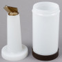 Store 'N Pour White Container with Brown Spout and Cap, (1Qt./1.1l)
