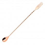 Gold Plated Bar Spoon with Trident – 30cm | Bar46 Barware Brand