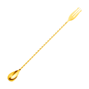 Gold Bar Spoon with Trident 40cm | Bar46 Brand Café de Paris