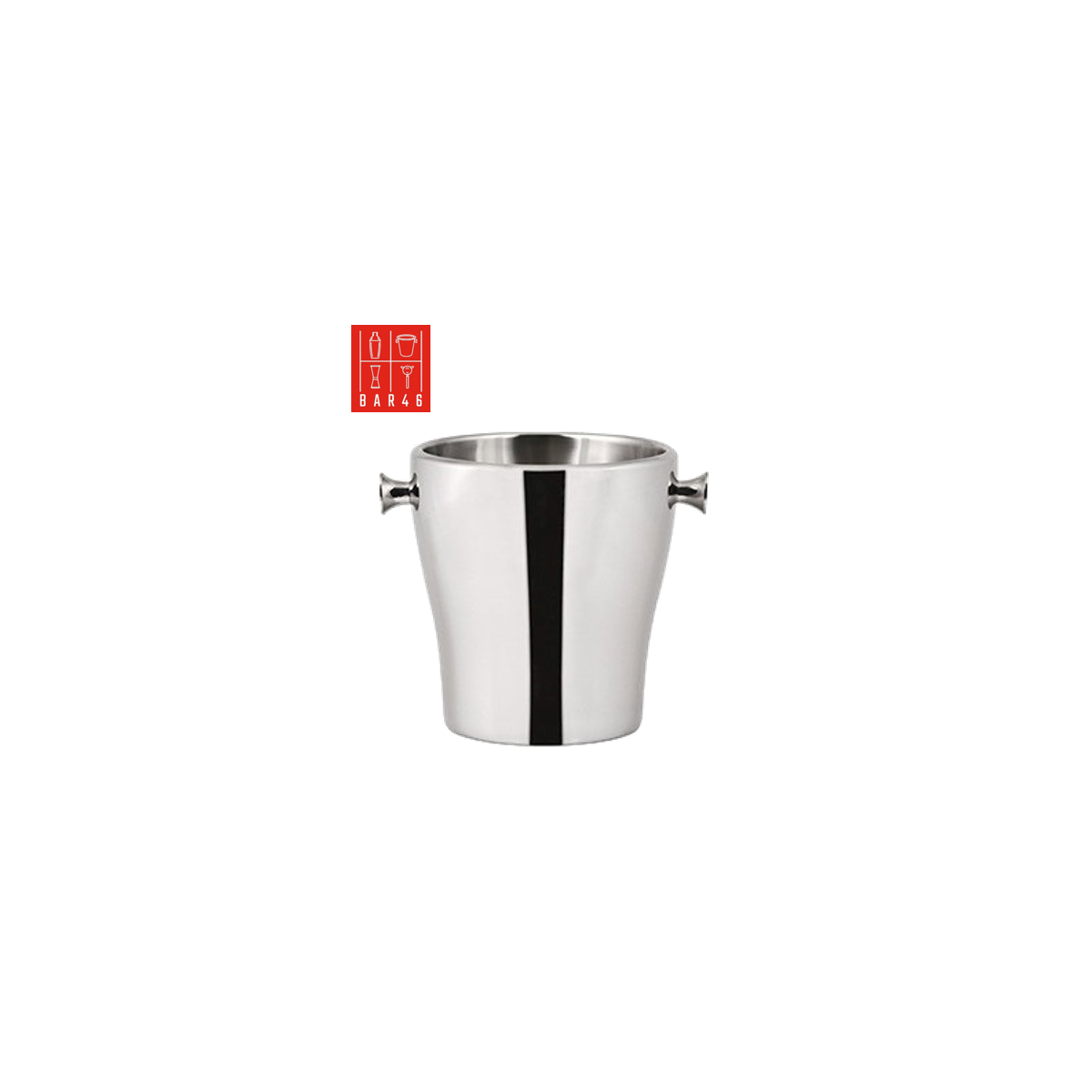 Bar46 Brand Double Wall Wine Bucket 4 L with Knobs – Insulated Wine Cooler