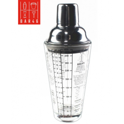 Glass Cocktail Shaker 400 ml – 3-Piece Leak-Proof Shaker Set | Bar46 Brand