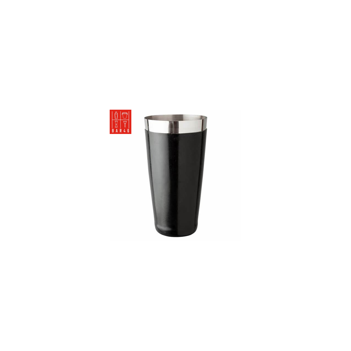 Set Up Faster with Bar46 Brand Black Vinyl Boston Shaker 800ml