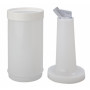 Store 'N Pour White Container with White Spout and Cap, (1Qt./1.1l)