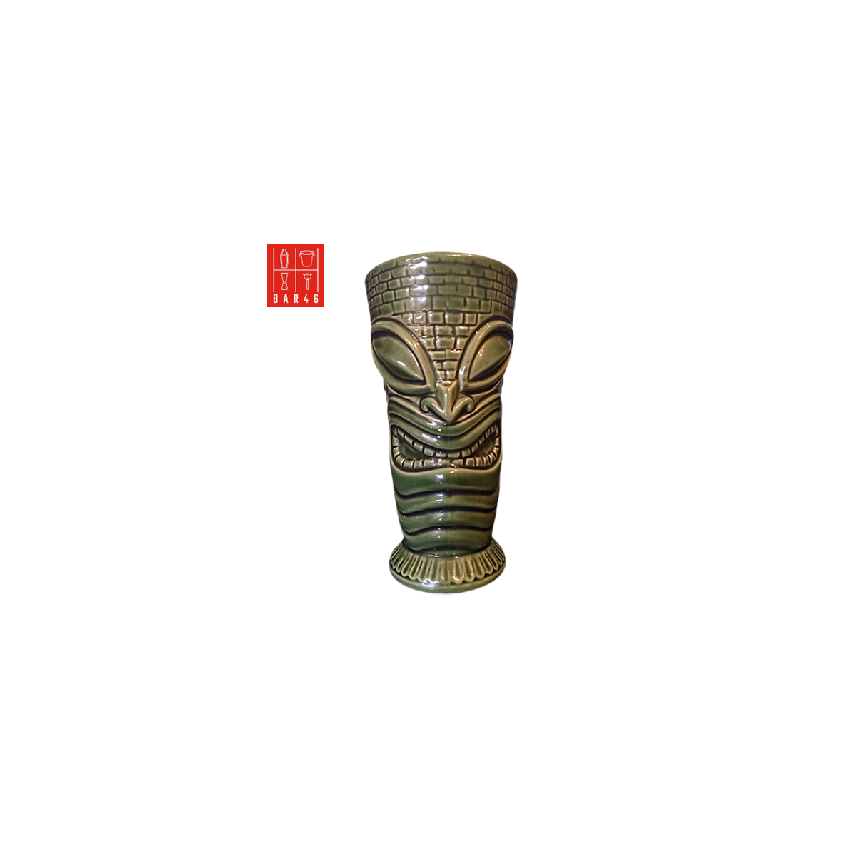 Kui Kavali Ceramic Tiki Mug 550ml – Tribal Tiki Drinkware | Bar46 Brand