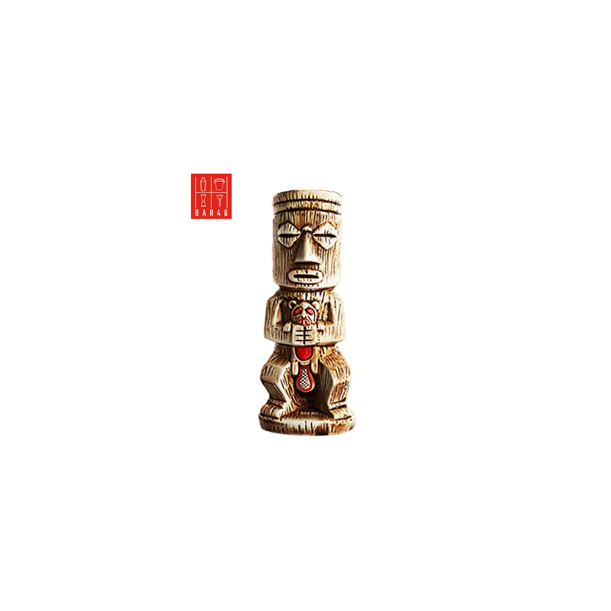 Kari Kali Ceramic Tiki Mug 450ml – Tropical Cocktail Mug | Bar46 Brand
