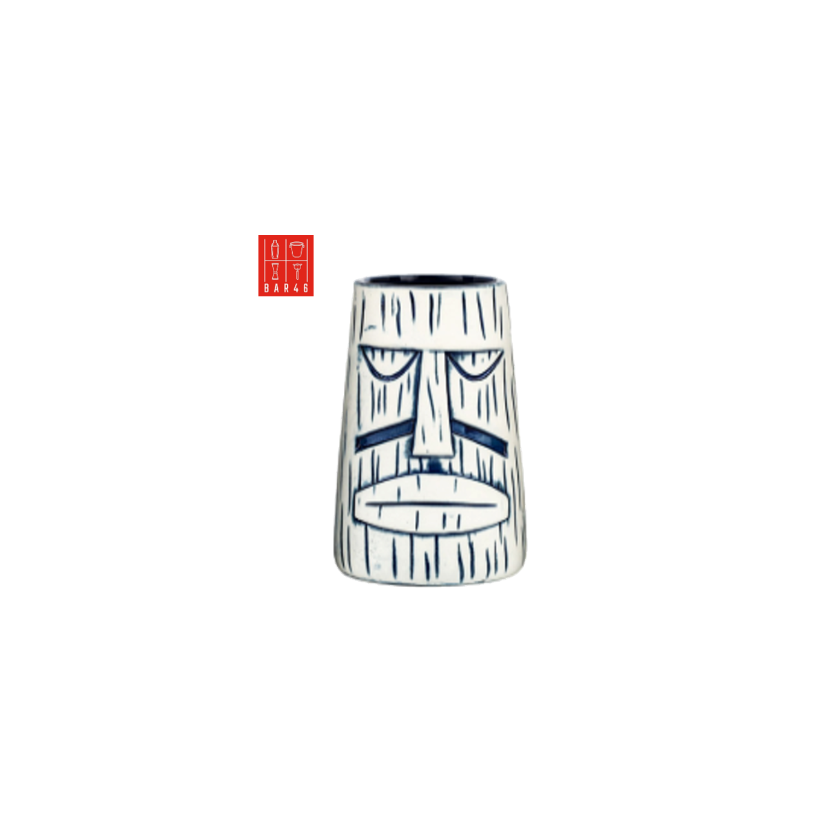 Kalui Face Ceramic Tiki Mug 550ml – Tribal Tiki Mug | Bar46 Brand