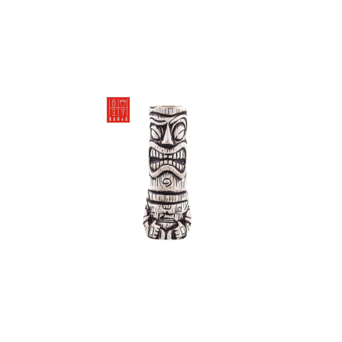 Karui Kala Ceramic Tiki Mug 530ml – Island-Style Cocktail Mug | Bar46 Brand