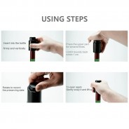 Wine Vacuum Stopper with Time Scale – Leakproof Wine Saver