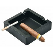 Heavy Aluminium Cigar Ashtray – Black Matte | Bar46 Brand