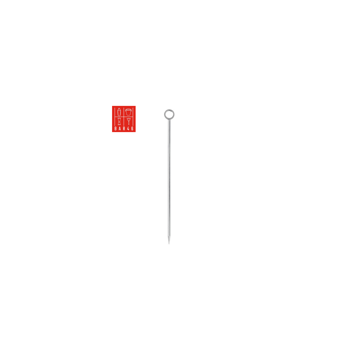 Stainless Steel Cocktail Pick with Circle Top – Bar46 Brand | Reusable Garnish Pick