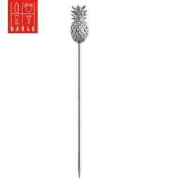 Stainless Steel Cocktail Pick with Pineapple Top | Bar46 Brand