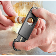 Black Double Blade Cigar Cutter – Manhattan Collection | Bar46 Brand