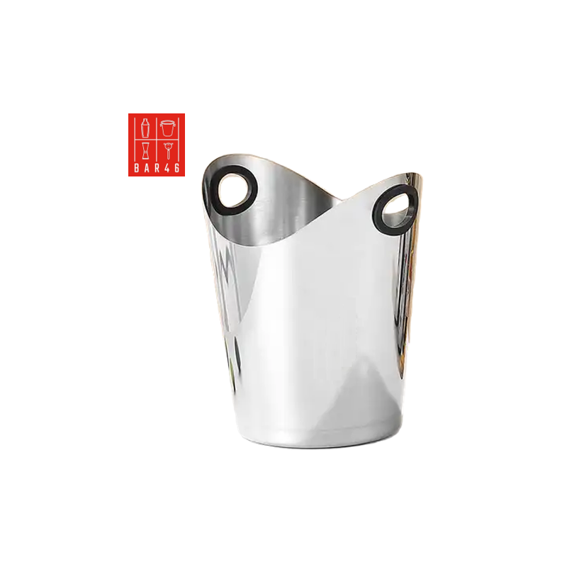 Set – Riviera Stand + Two Handle Ice Bucket (4.2 L, Stainless Steel)