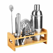 Wooden Cocktail Shaker & Bar Tool Holder  – Bar46 Brand