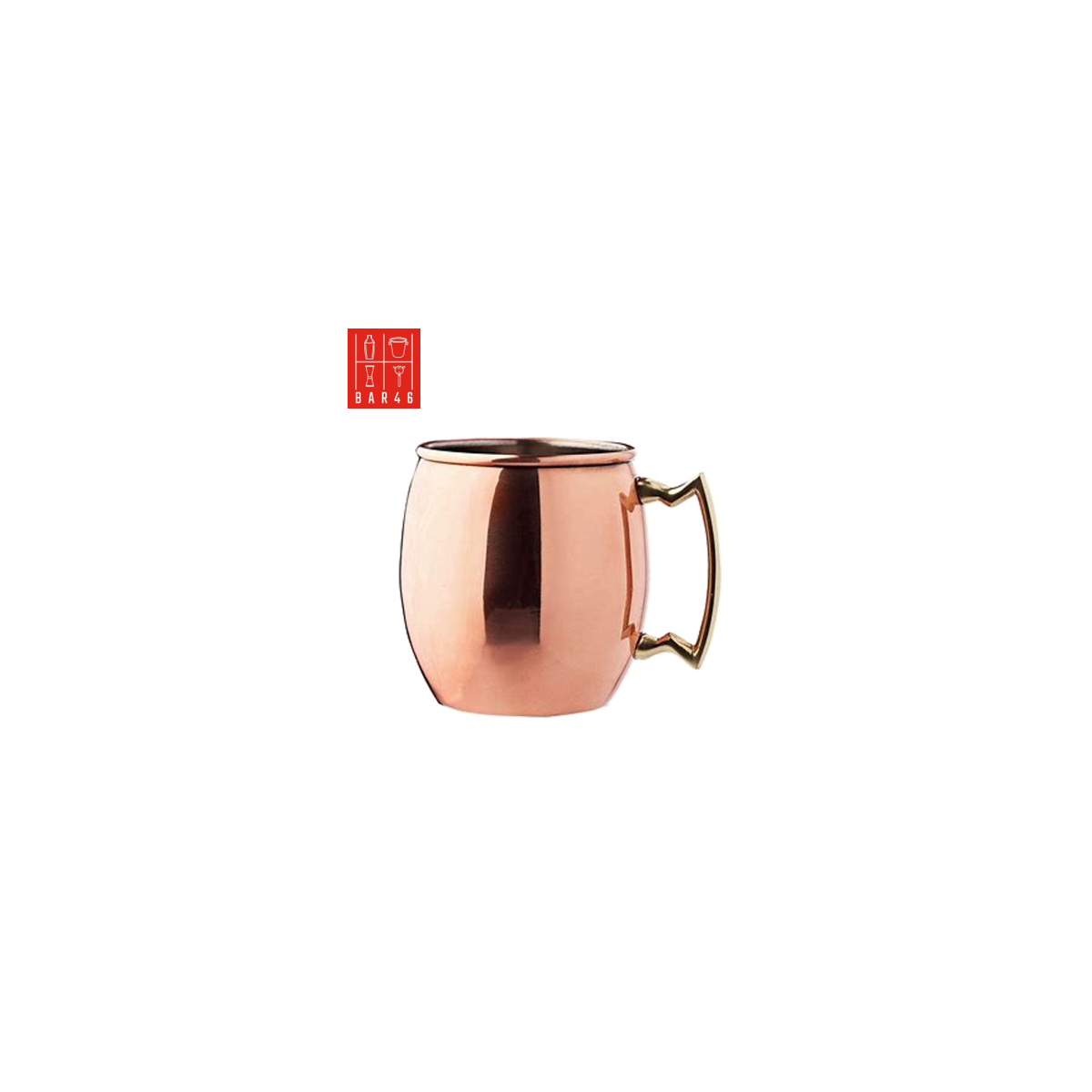 Gold Moscow Mule Mug 450ml – Mirror Finish Cocktail Cup | Bar46 Brand
