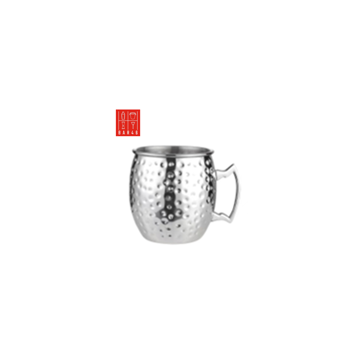 Hammered Steel Moscow Mule Mug 450ml | Bar46 Brand Cocktail Cup