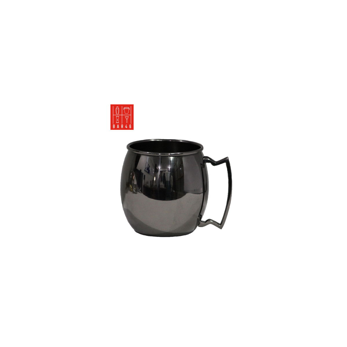 Moscow Mule Mug with Black Mirror Finish | Bar46 Brand