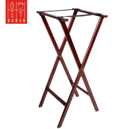 Red-Brown Folding Tray Stand 81cm | Bar46 Brand
