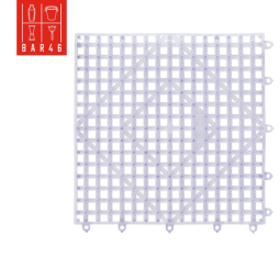 White Interlocking Bar Mat,...