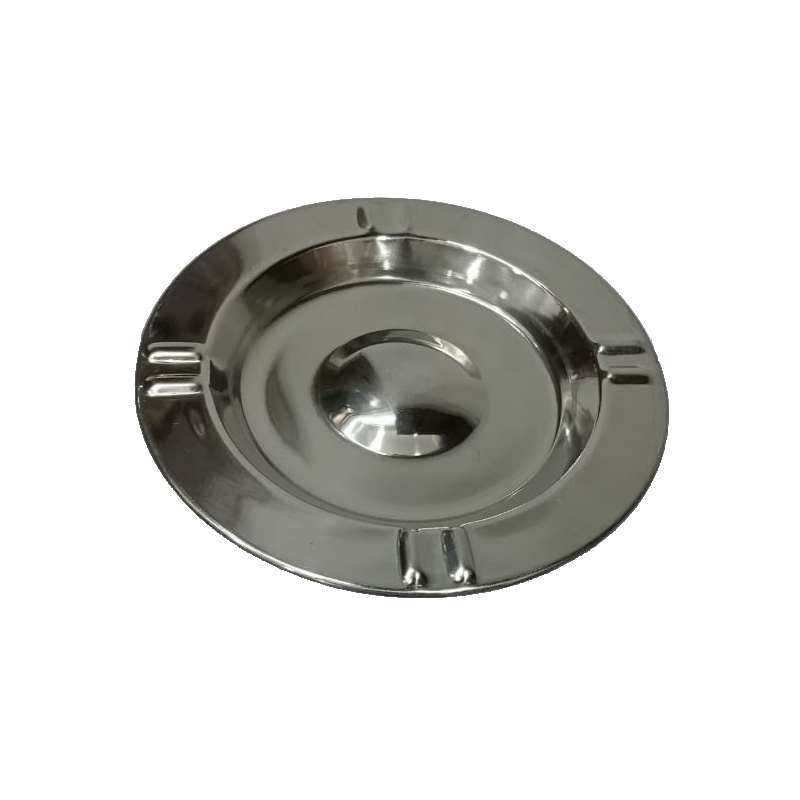 Large Stainless Steel Ashtray 12.8cm | Durable Open Design