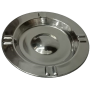 Large Stainless Steel Ashtray 12.8cm | Durable Open Design