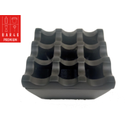 Black Windproof Ashtray – Matte Square Heavy Ashtray | Bar46 Brand