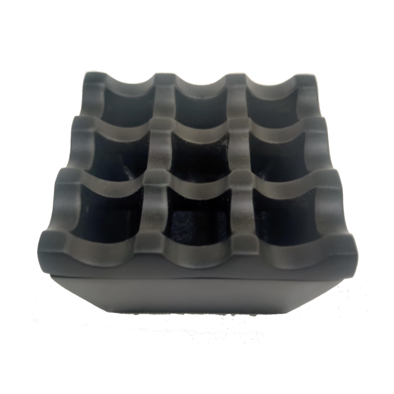 Black Windproof Ashtray – Matte Square Heavy Ashtray | Bar46 Brand