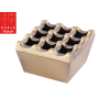 Brass Windproof Ashtray – Square 9-Hole Heavy Ashtray | Bar46 Brand