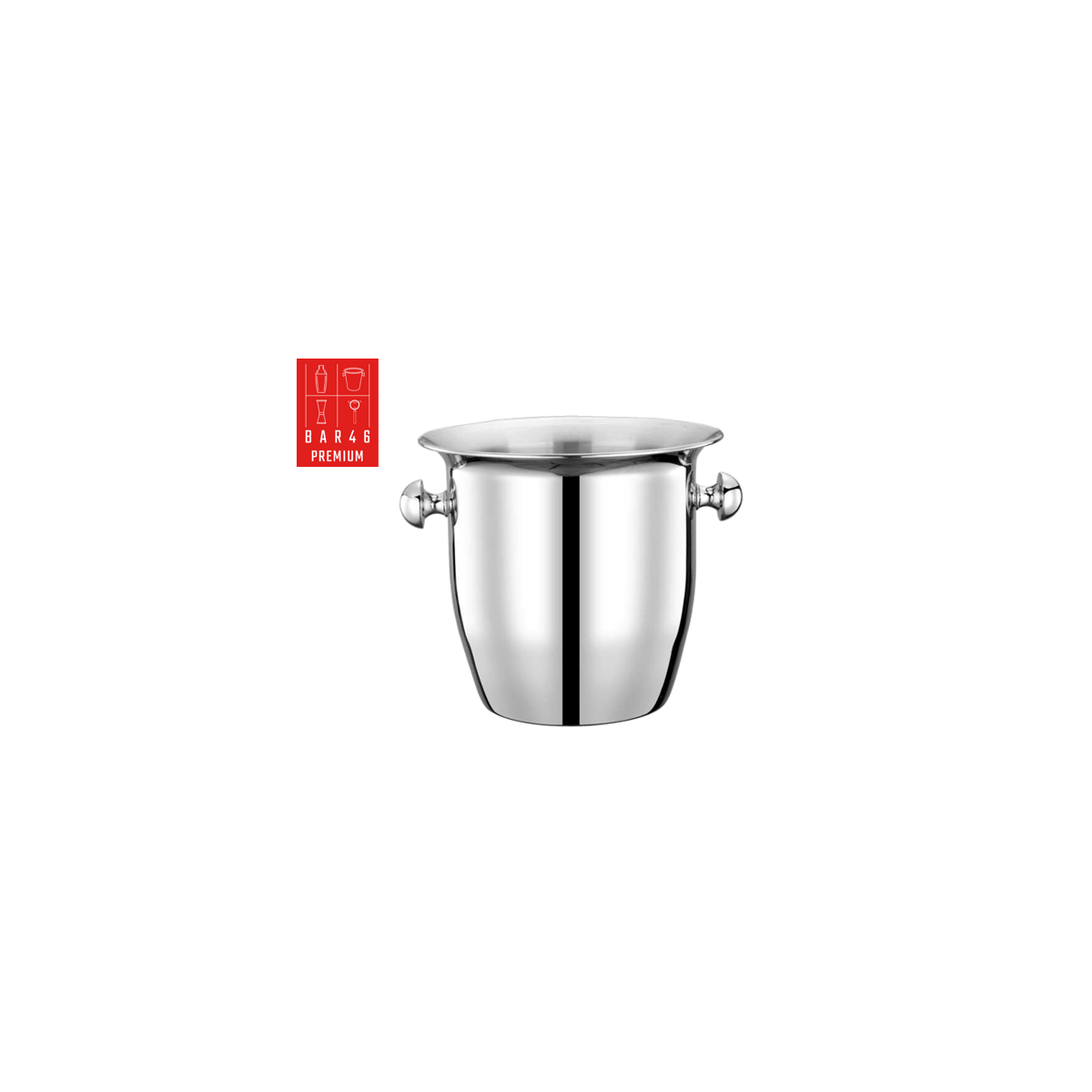 Bar46 Brand Stainless Steel Wine Bucket 4 L with Handles – Premium Wine Cooler