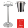 Set Tulip Stand + Premium Wine Bucket with Knobs (Stainless Steel, 5 L) Bar46 Brand