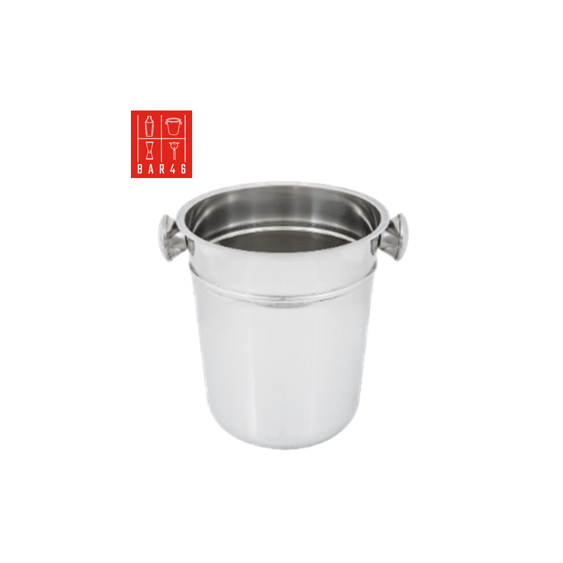 Bar46 Brand Riviera Stand + Champagne Bucket with Knobs Set (6 L, Stainless Steel)
