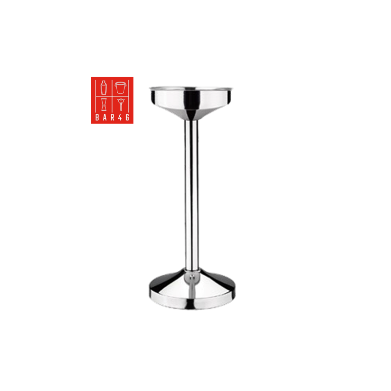 Bar46 Brand Riviera Stand + Ring Handle Wine Bucket Set (3 L, Stainless Steel)