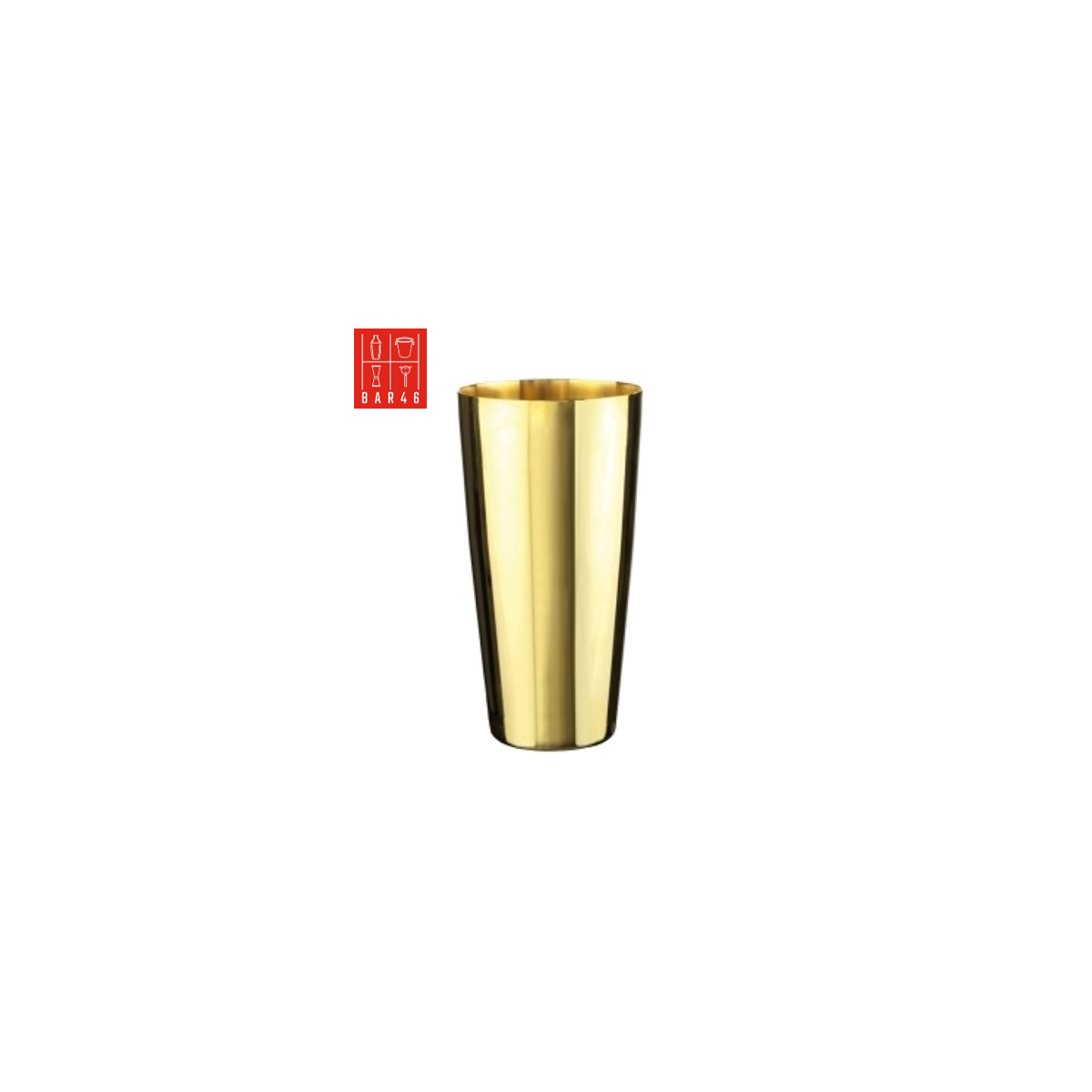 Gold Plated Boston Bar Shaker, (28oz/80cl)