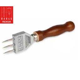 Deluxe 3-Prong Ice Pick with Wooden Handle – 18cm | Bar46 Brand