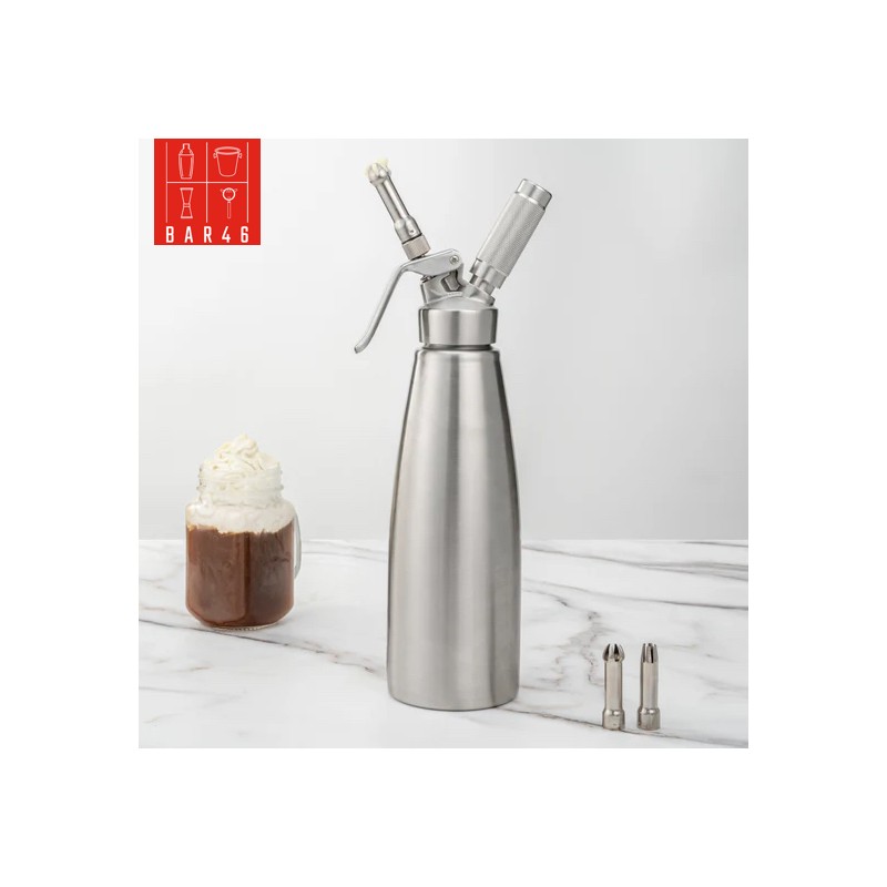 Bar46 Brand Cream Whipper 500ml – Aluminium Dispenser
