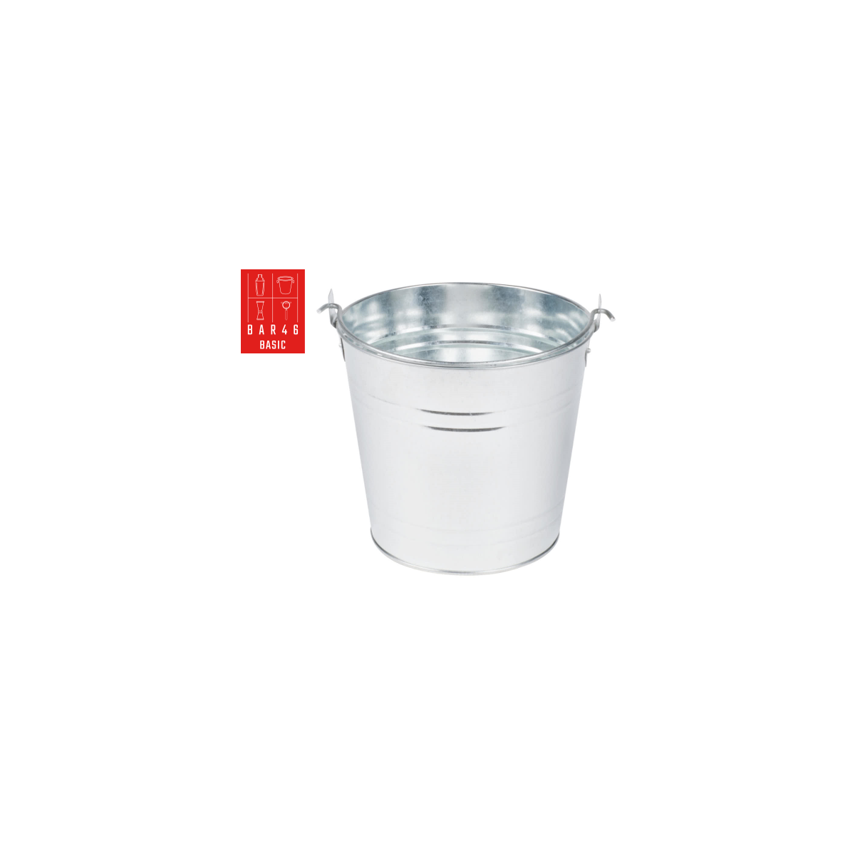 Bar46 Brand Galvanized Steel Bucket 5L with Handle – Bar Supplier, Hotel Supplier, Restaurant Supplier