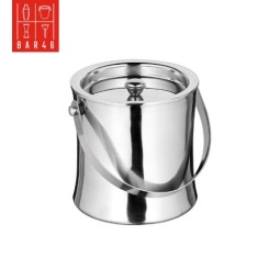 Bar46 Brand Double Wall Ice Bucket with Lid 1L – Premium Stainless Steel