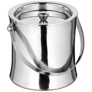 Bar46 Brand Double Wall Ice Bucket with Lid 1L – Premium Stainless Steel