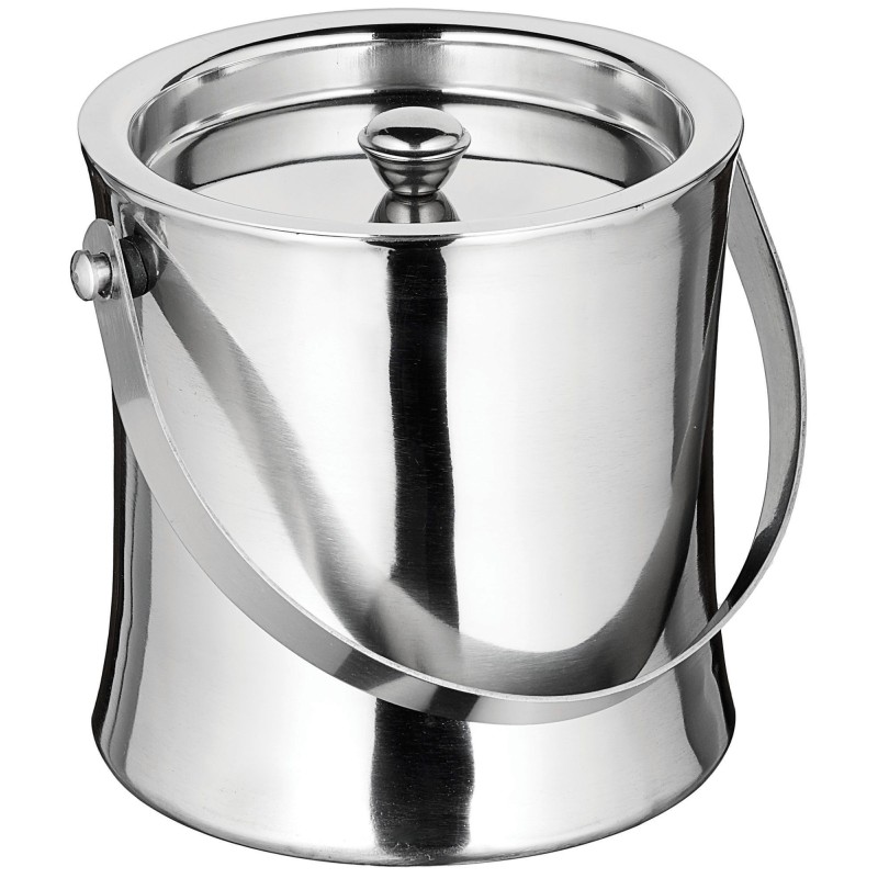 Bar46 Brand Double Wall Ice Bucket with Lid 1L – Premium Stainless Steel