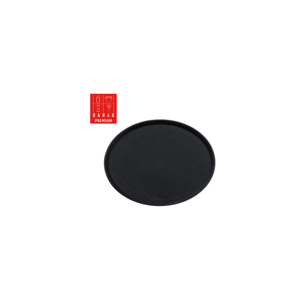 Fibreglass Black Oval Tray 67x55cm | Bar46 Brand