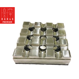 Square Aluminium Windproof Ashtray – Silver | Bar46 Brand