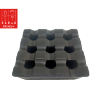 Black Aluminium Windproof Ashtray – Large, Heavy, Outdoor Ashtray | Bar46 Brand