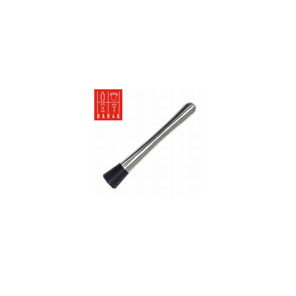 Stainless Steel Muddler with Tenderizer Head | Bar46 Barware