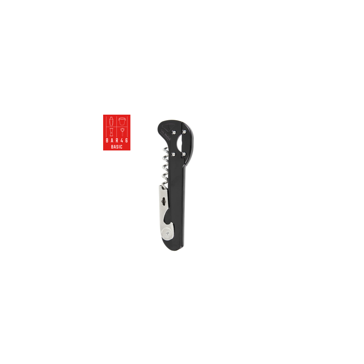 Bistrot de Paris, Black Waiter's Corkscrew with Cutter, (5.7"/14.5cm)