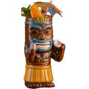 Mow Kari Ceramic Tiki Mug 450ml – Bar46 Brand | Tropical Cocktail Mug