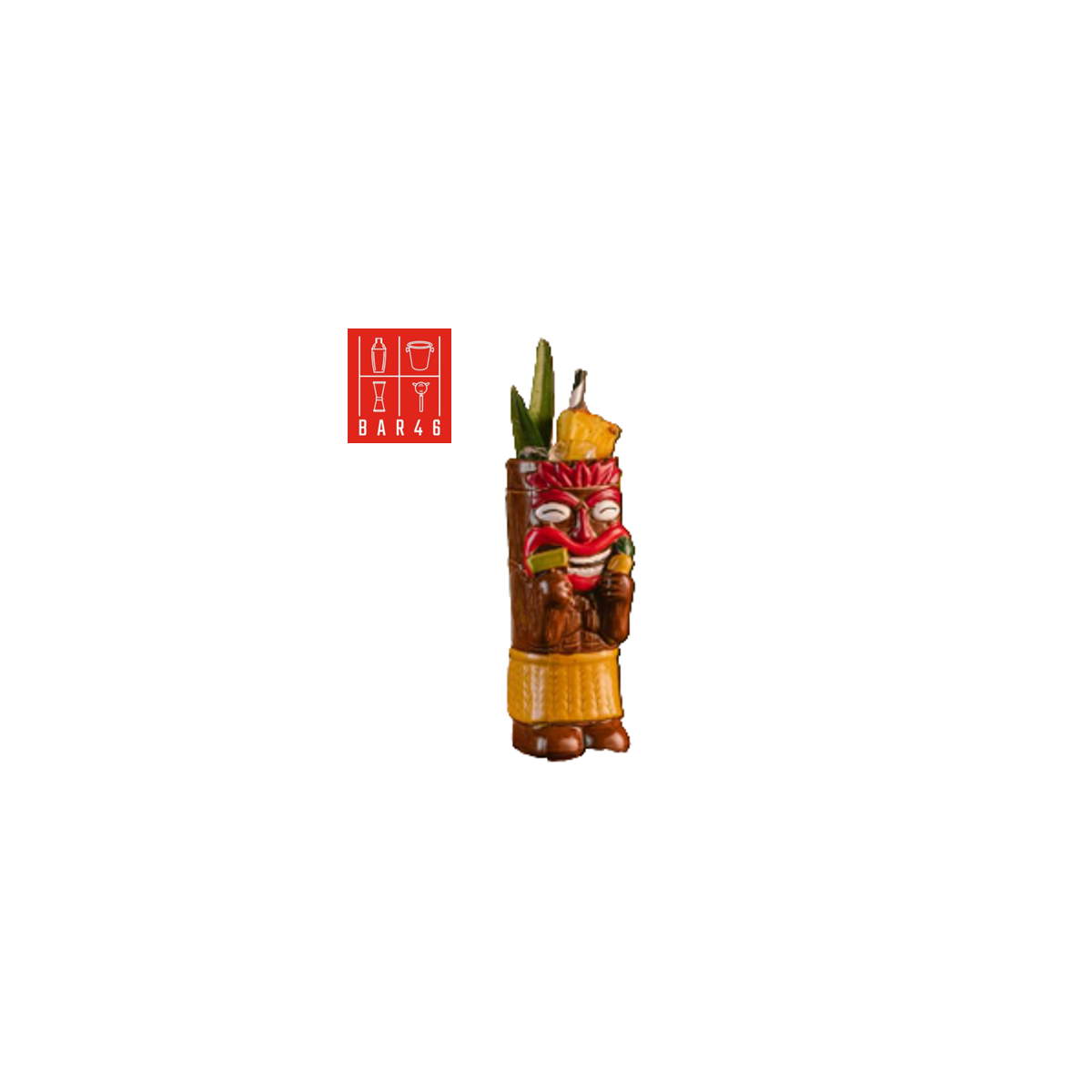 Moai Luki Ceramic Tiki Mug 450ml – Bar46 Brand | Exotic Cocktail Drinkware