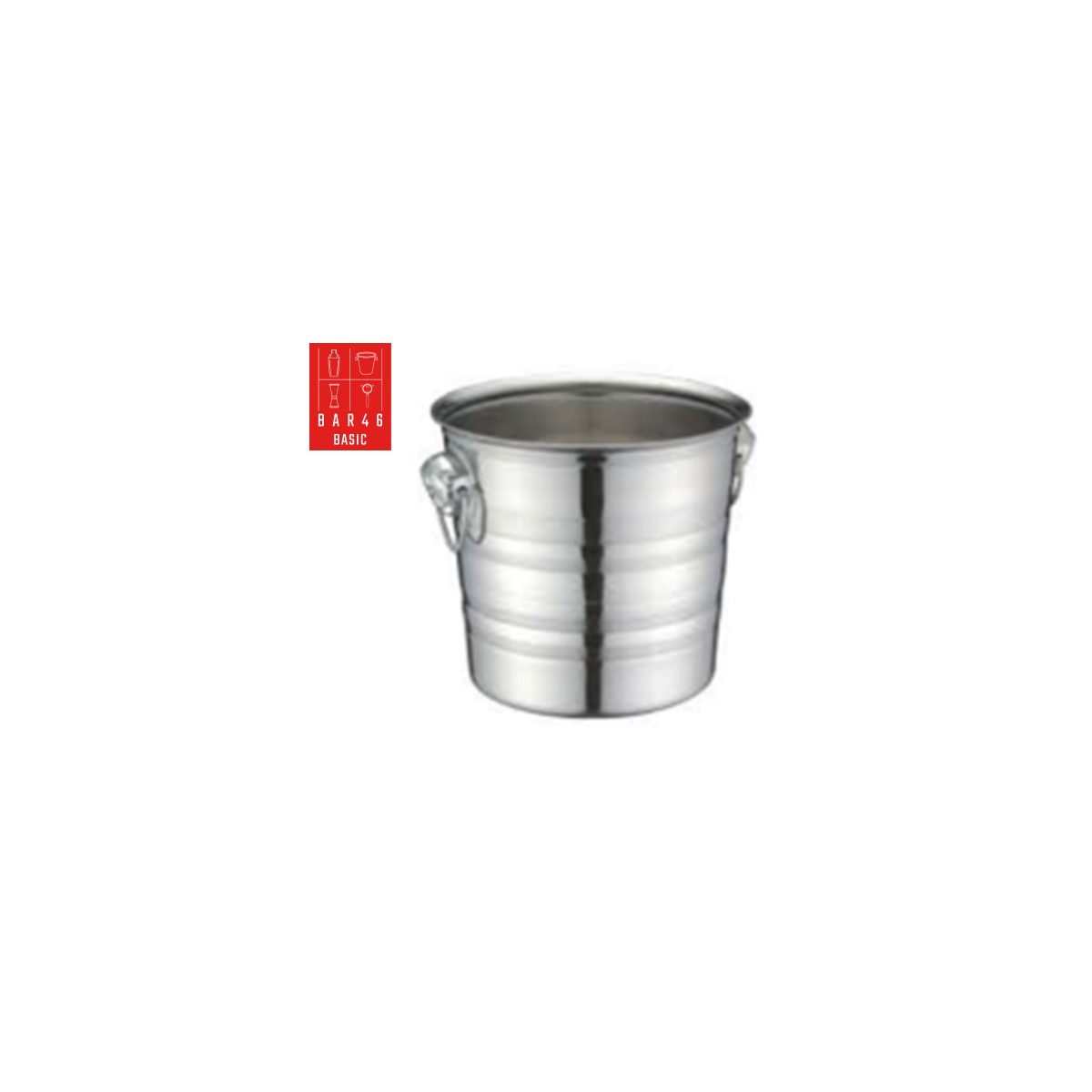 Café Madeleine, Champagne Bucket with Ring Handles, (H 20.5cm, 5L)