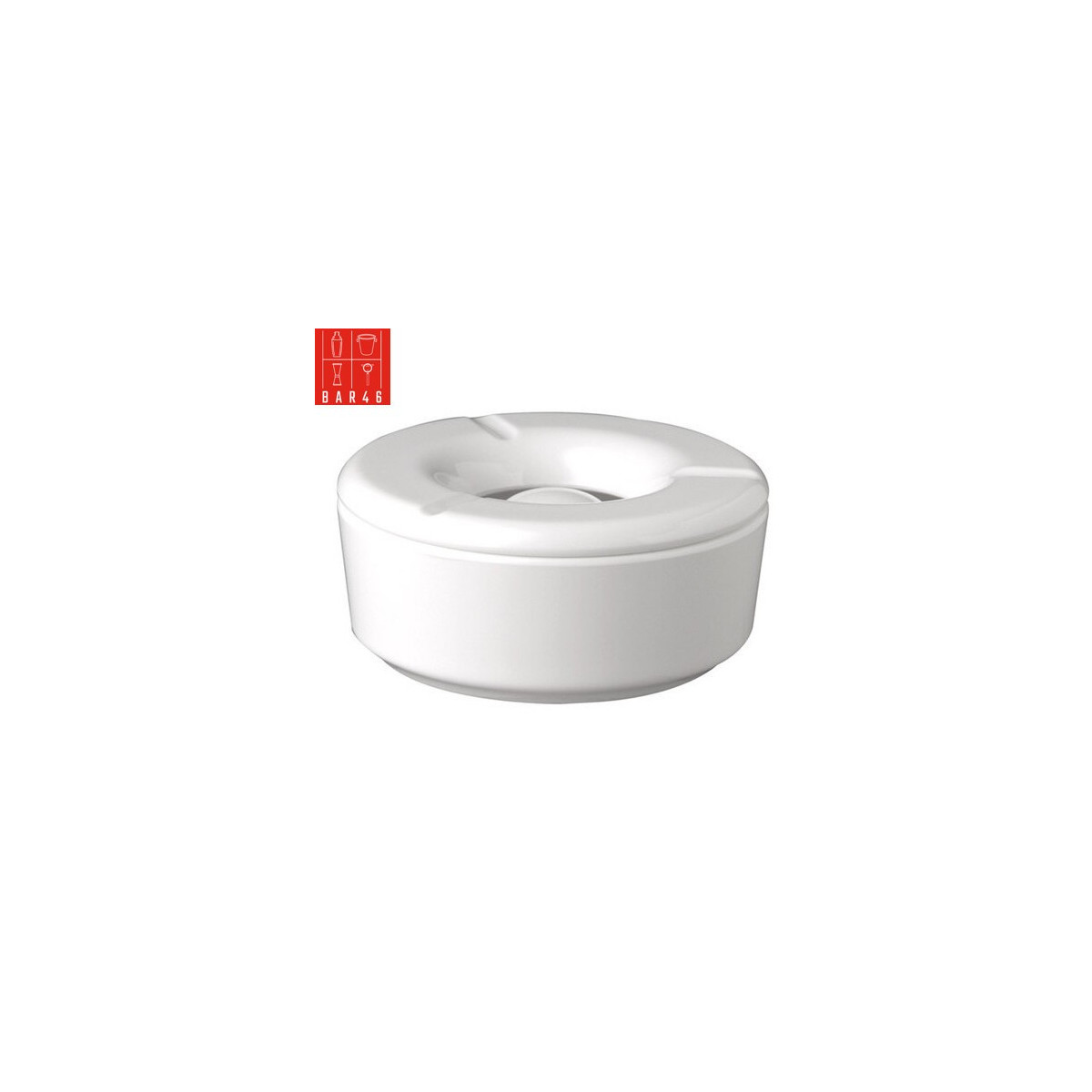 White Windproof Melamine Ashtray 10cm – Bar46 Brand