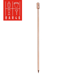 Copper-Plated Cocktail Pick with Groove Top | Bar46 Barware Brand